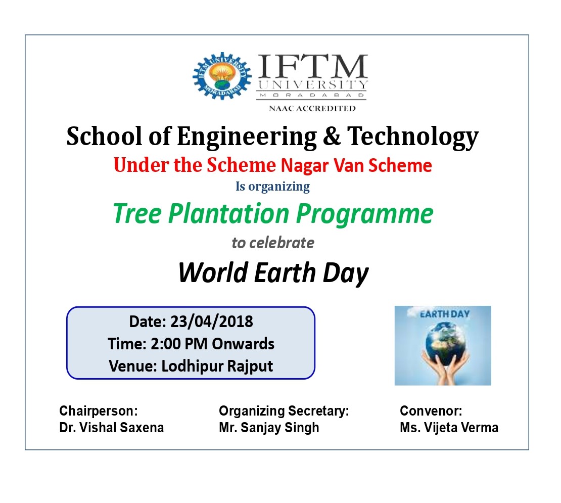 Tree Plantation Programme to celebrate World Earth Day