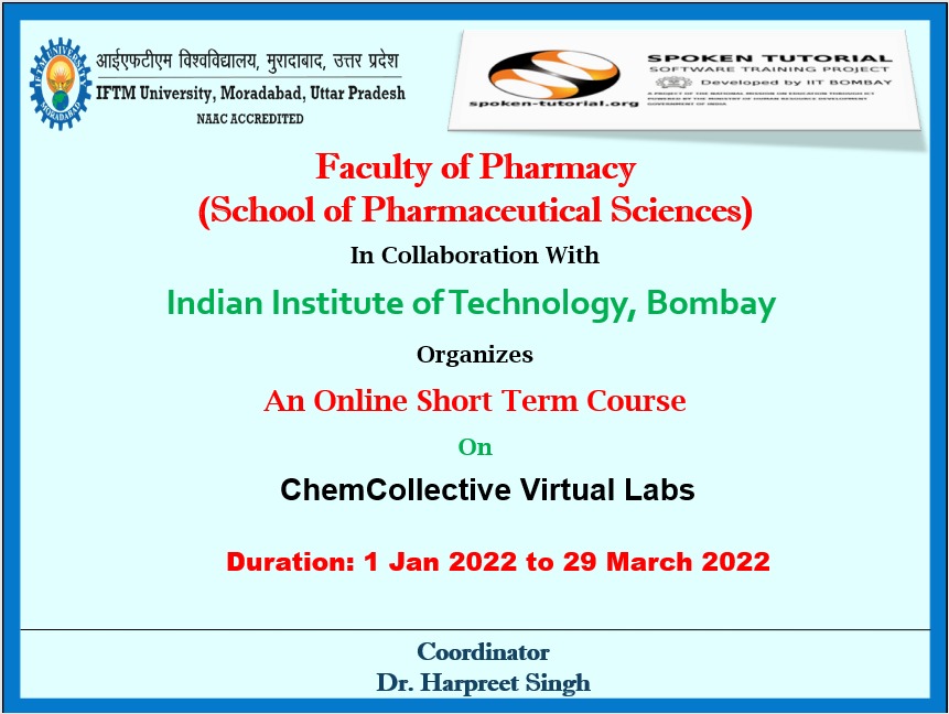 SPOKEN TUTORIAL  in collabration with IIT Bombay (National Mission on Education through ICT  Ministry of Education (previously MHRD) Govt. of India)