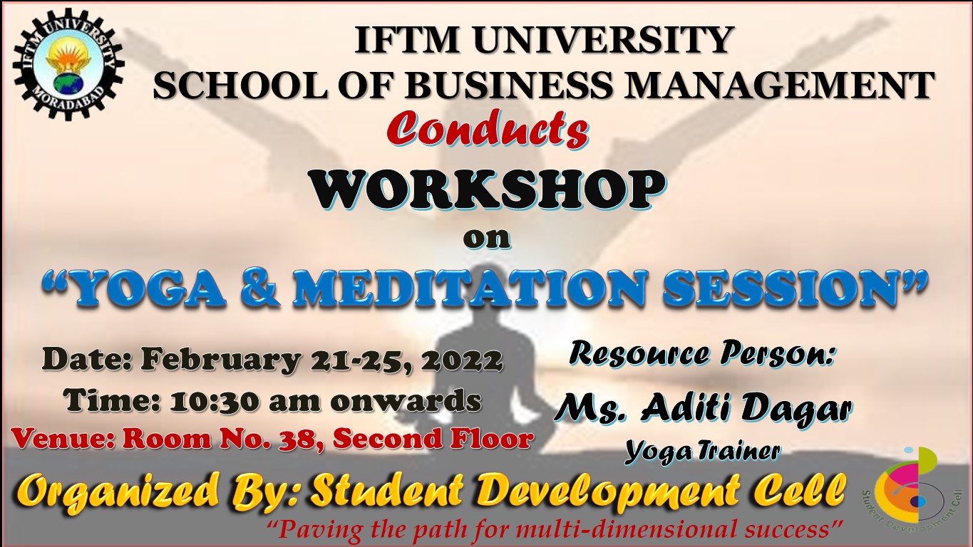 Workshop on A Yoga and Meditation Session
