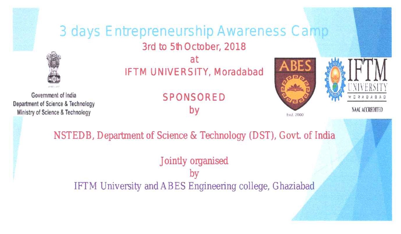 Three Days Entrepreneurship Awareness Camp