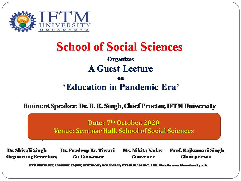 Guest Lecture on Education in Pendamic Era Covid