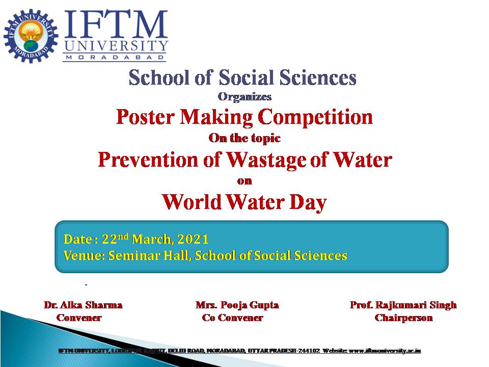 Poster Making Competition on World Water Day