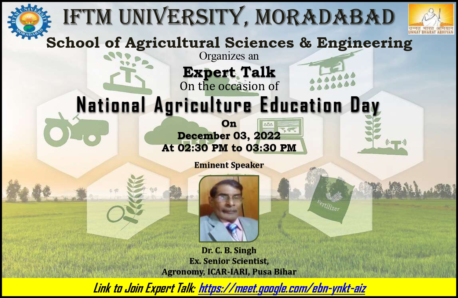 Expert Talk on the Occasion of National Agriculture Education Day