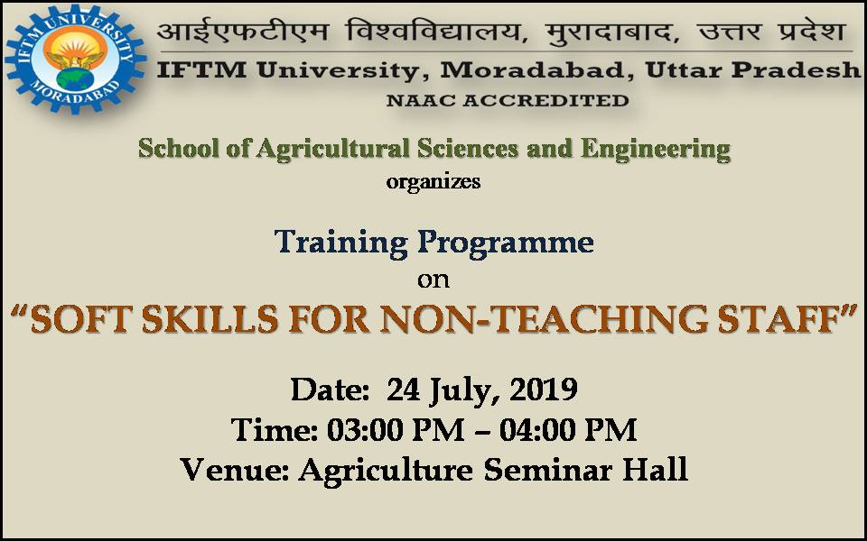 Training Programme on Soft skills for nonteaching staff