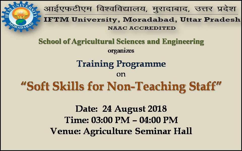 Training Programme on Soft Skills for NonTeaching Staff