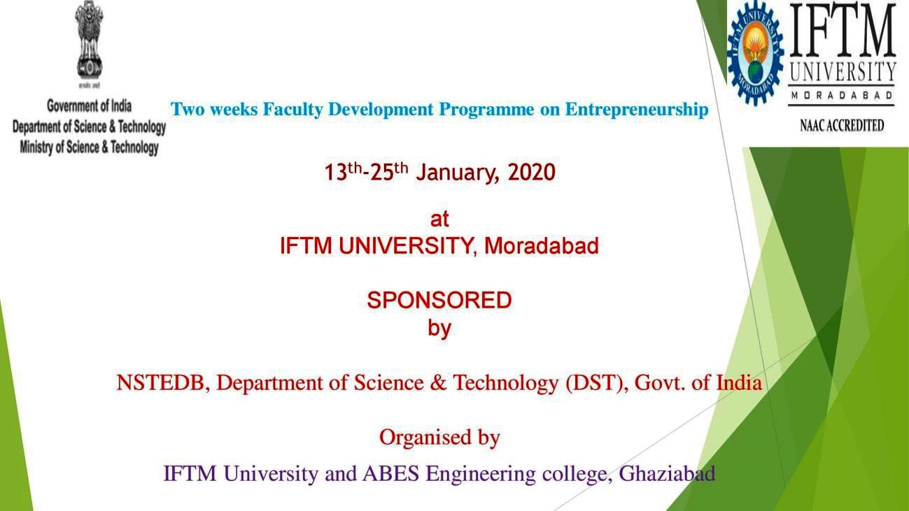 Faculty Development Program on Entrepreneurship