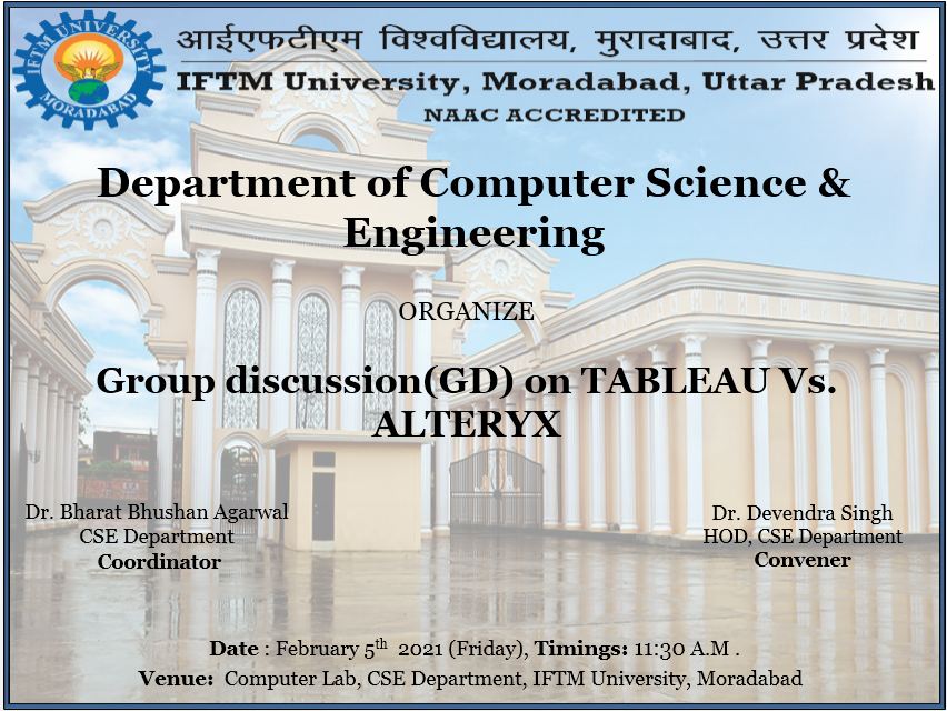 Group discussion (GD) on TABLEAU Vs ALTERYX