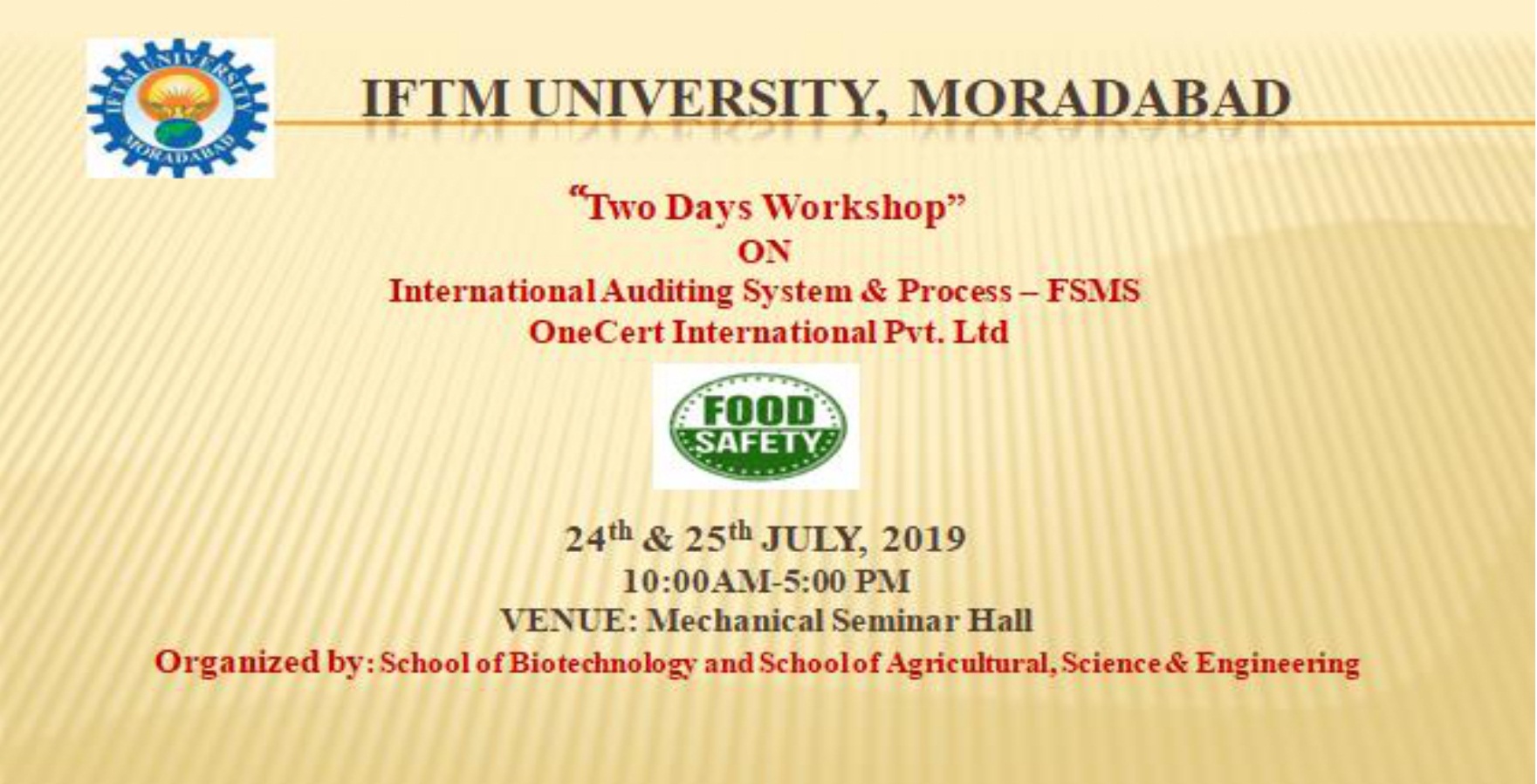 Two days workshop on International Auditing System & Process