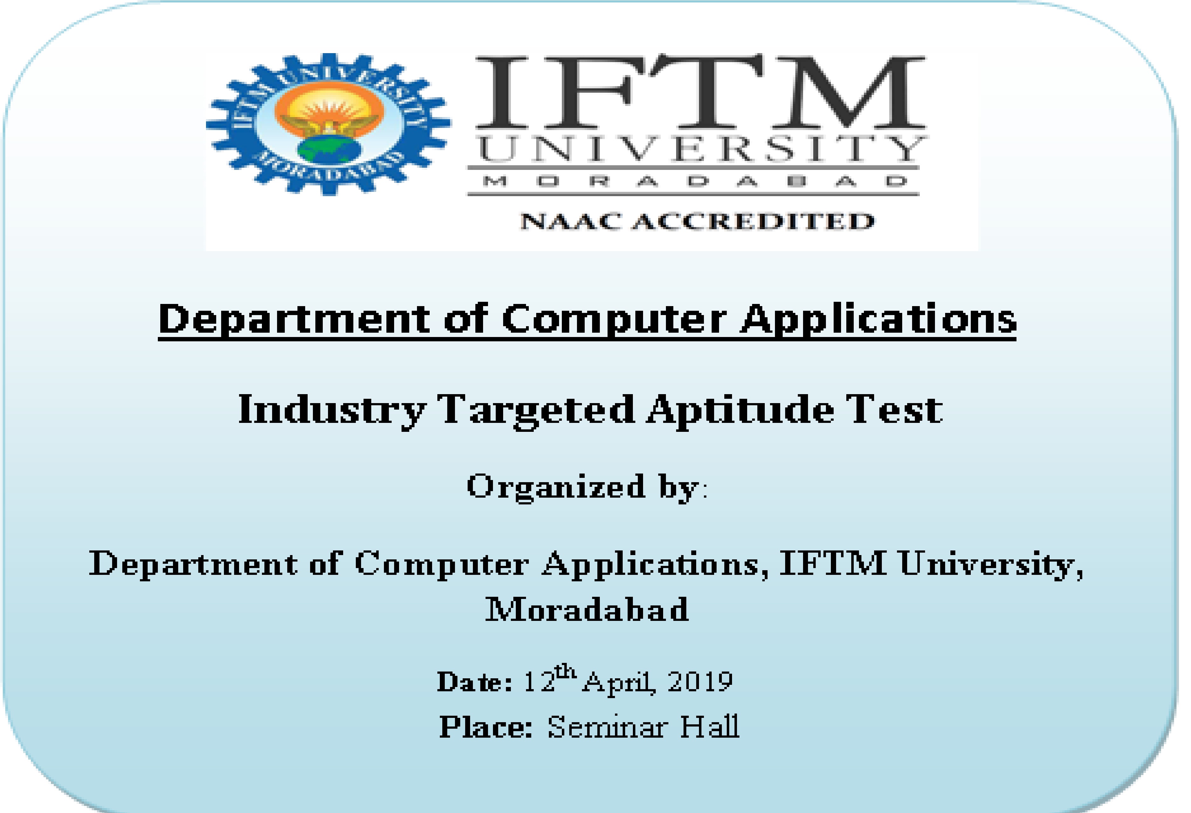 Industry Targeted Aptitude Test