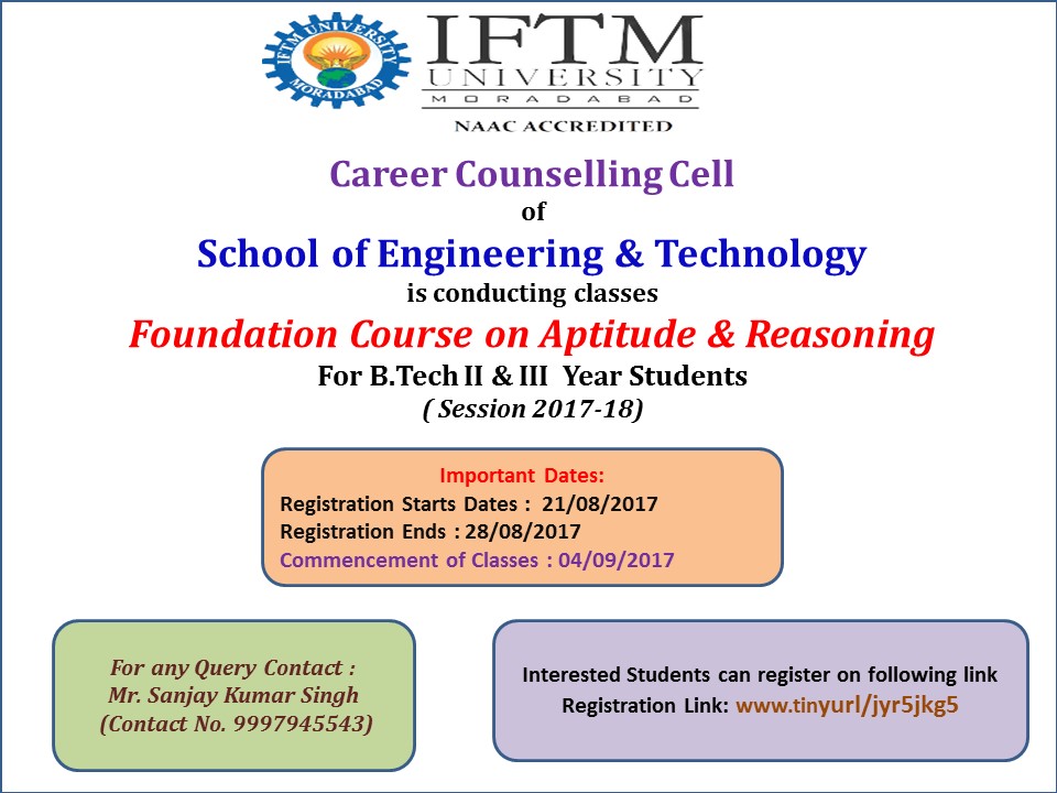 Foundation Course on Aptitude & Reasoning 