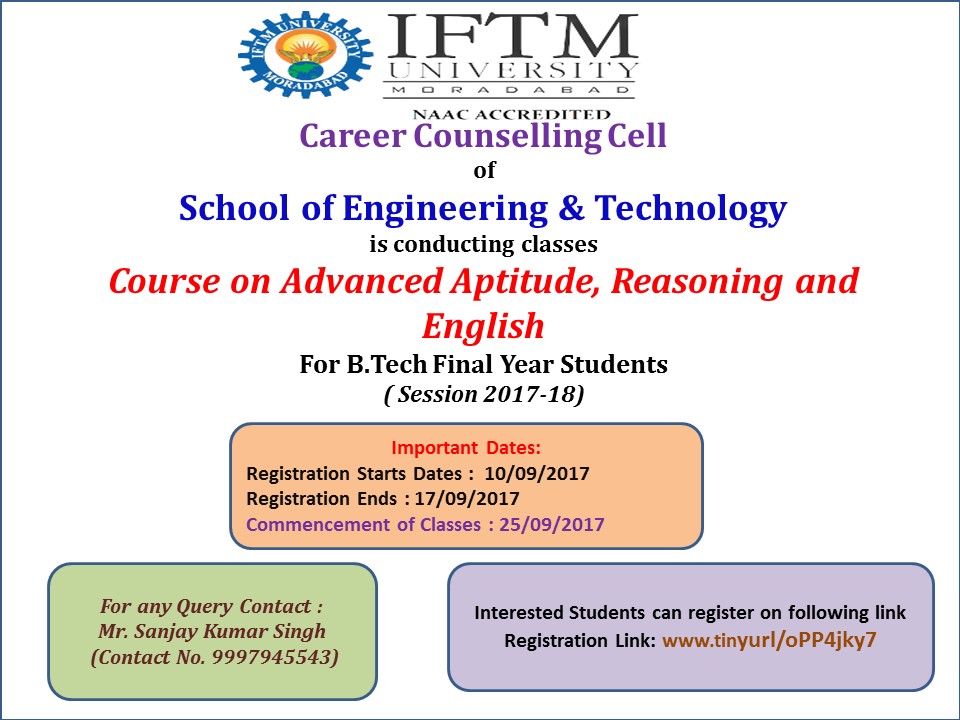 Course on Advanced Aptitude Reasoning and English