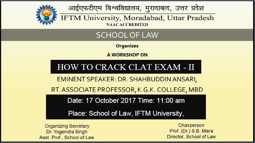 Workshop on How to Crack CLAT Exam II