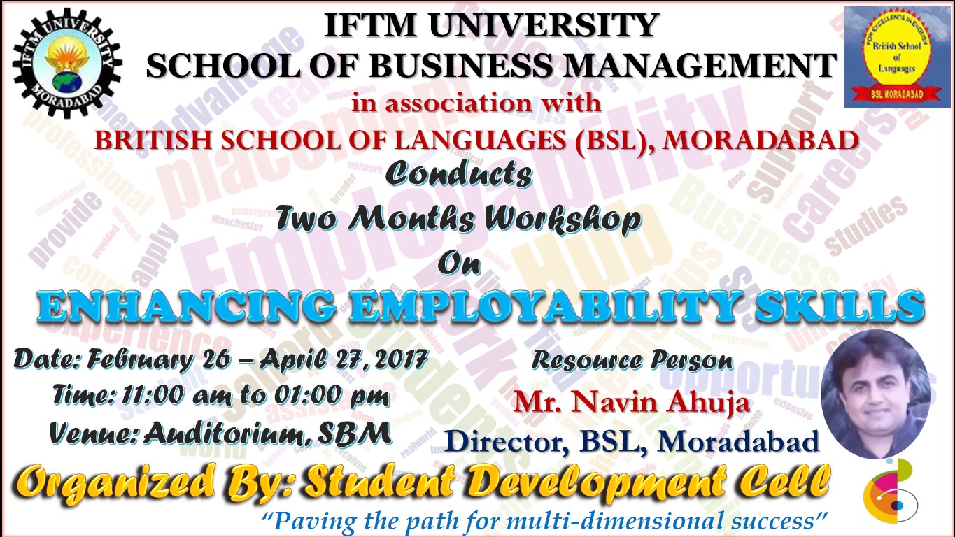 Two Months Workshop on “Enhancing Employability Skills”