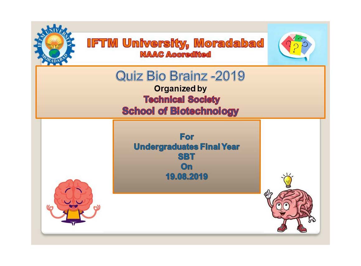 Quiz Competition- BIO-BRAINZ - 2019