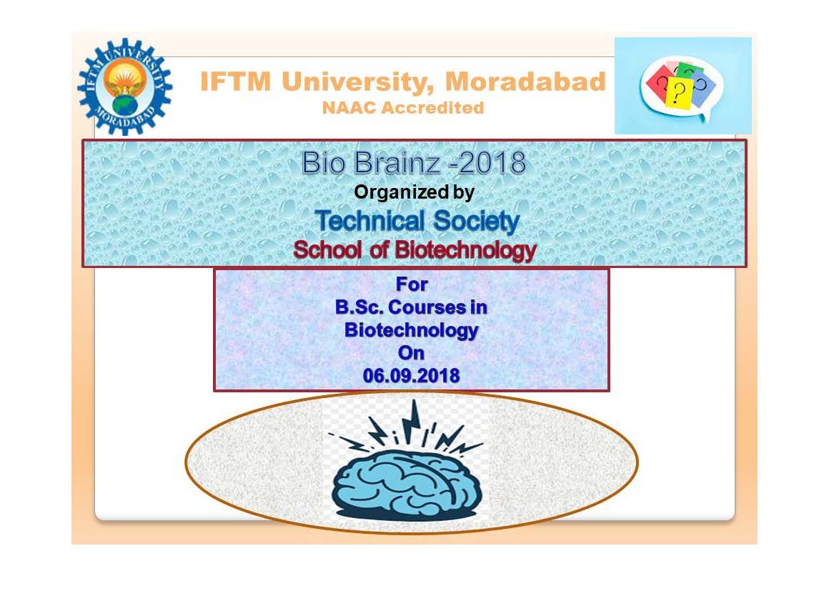 Quiz Competition- BIO-BRAINZ - 2018