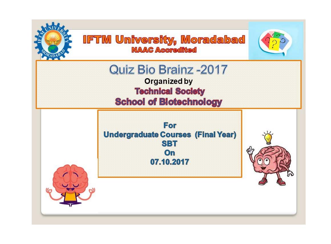 Quiz Competition- BIO-BRAINZ 