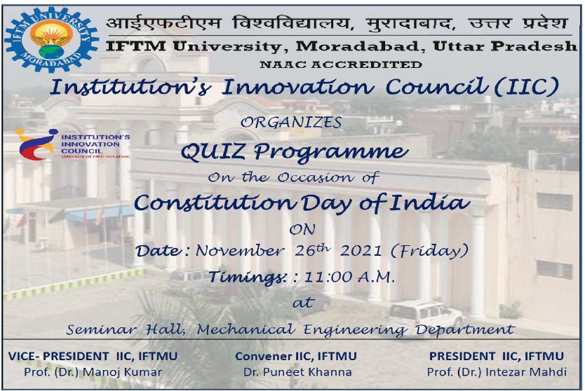 Quiz Competition on Constitution Day of India
