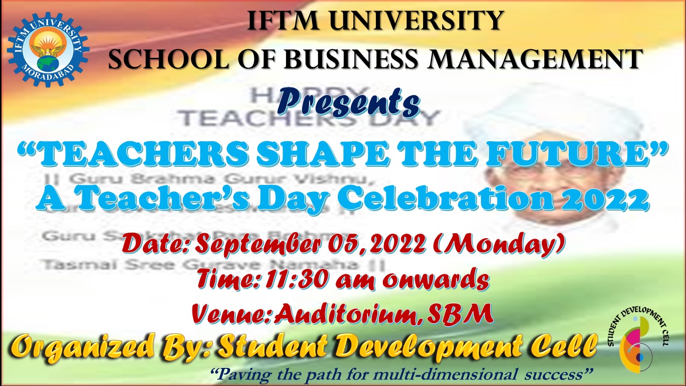 “Teachers Shape Your Future” – A Teacher’s Day Celebration 2022