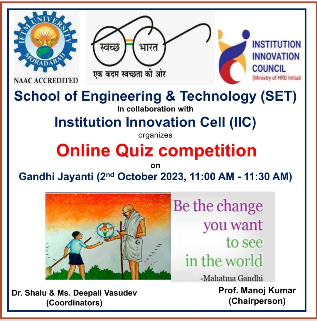 Online Quiz Competition on Gandhi Jayanti