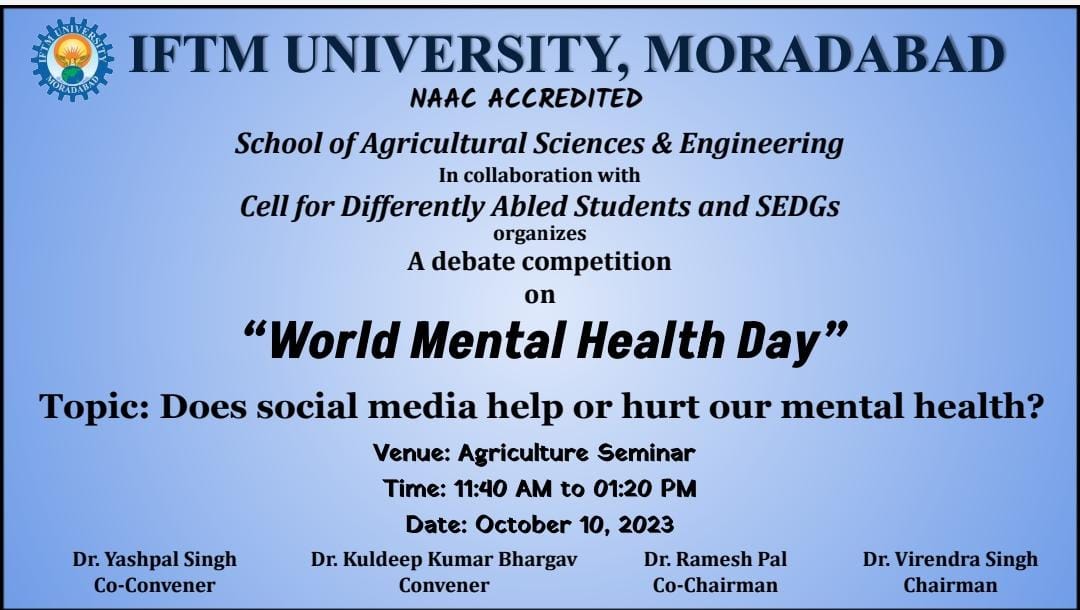 Celebration of World Mental Health Day