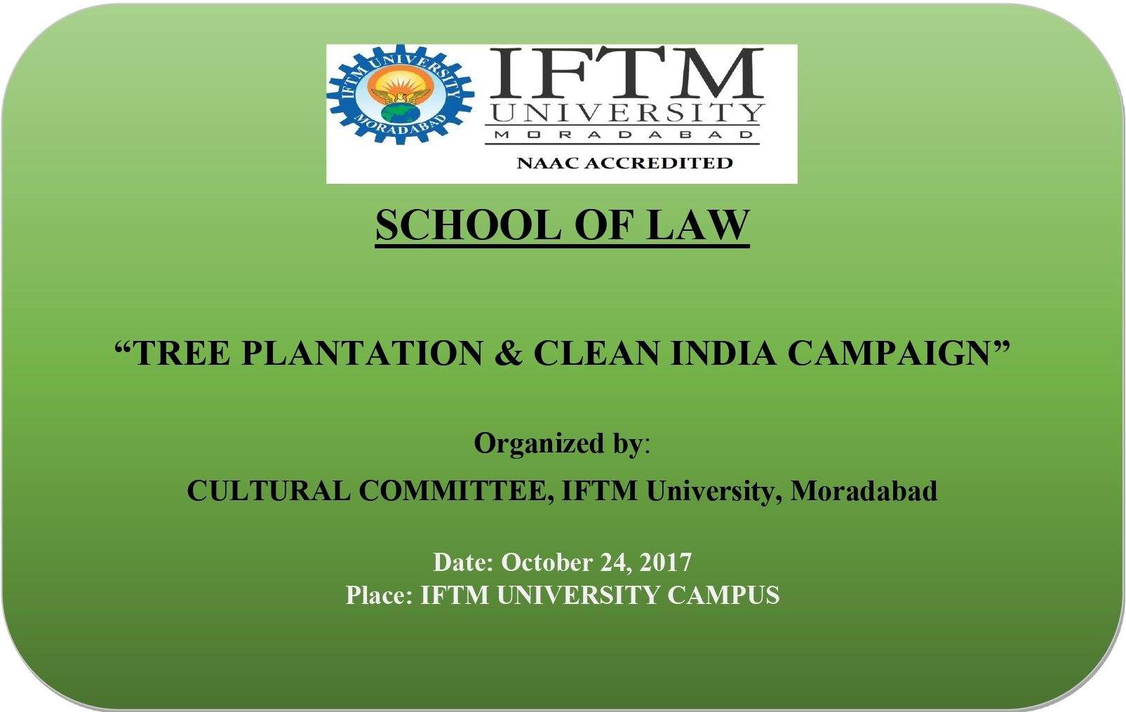 Tree Plantation & Clean India Campaign