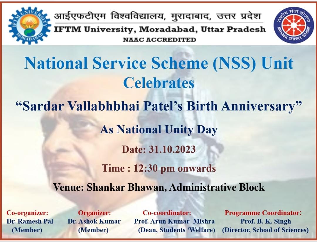 Celebrating Sardar Vallabhbhai Patel Birth Anniversary