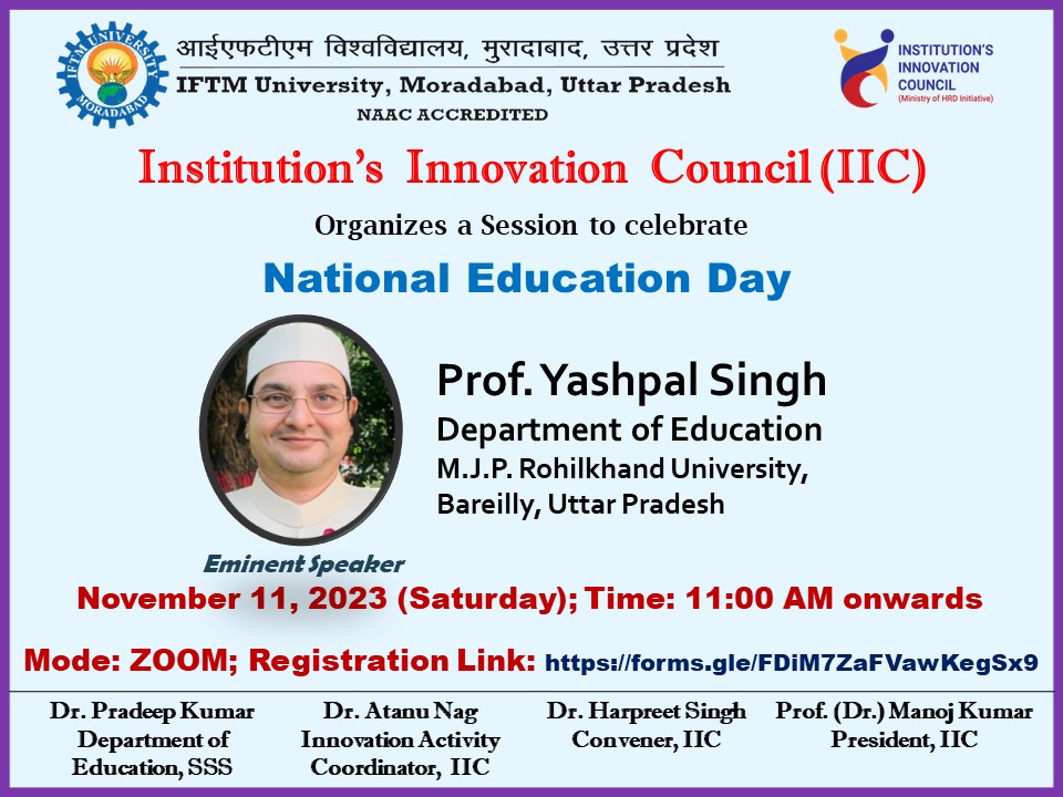A Session to Celebrate National Education Day