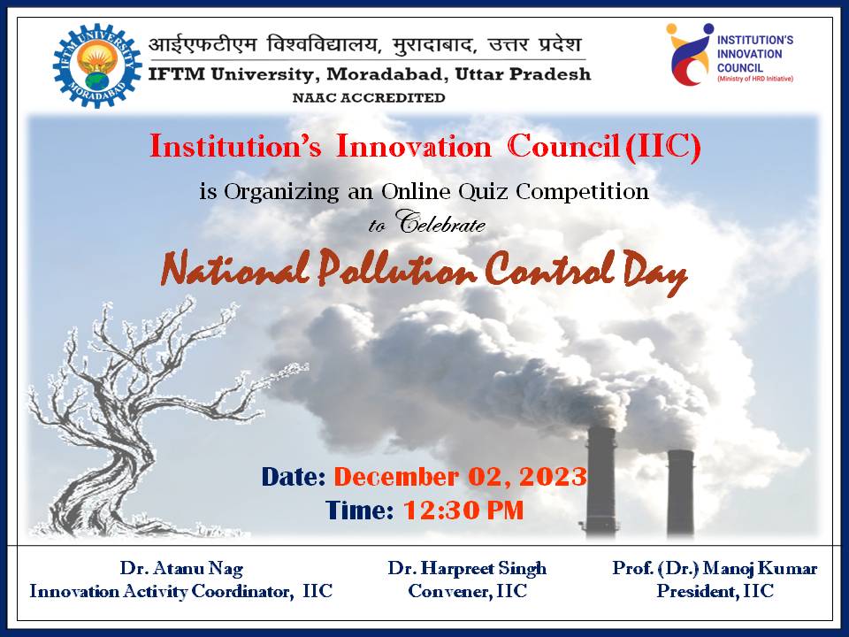 Celebration of National Pollution Control Day
