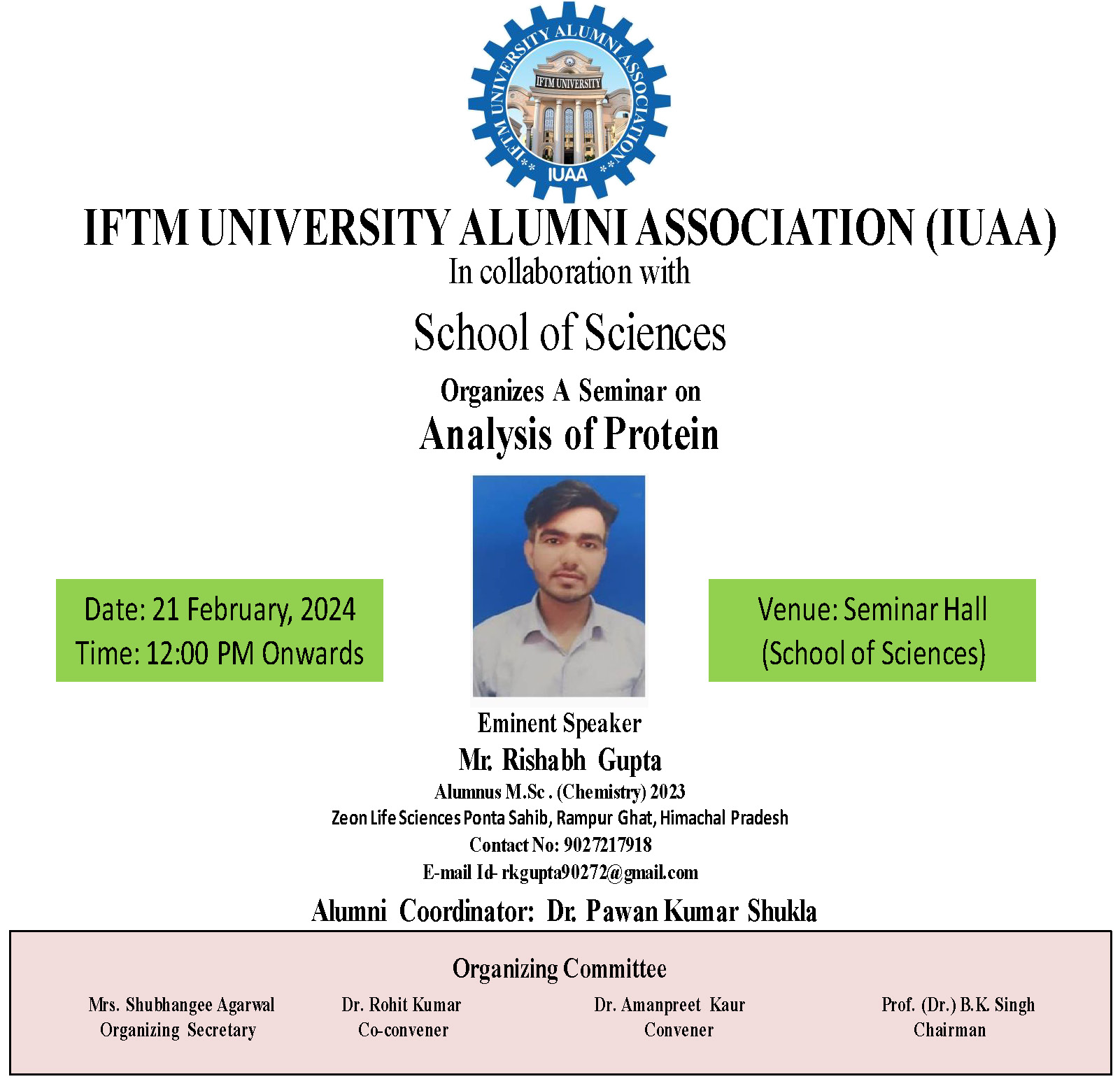 A seminar on Analysis of Protein