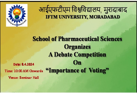 A debate competition on Importance of Voting