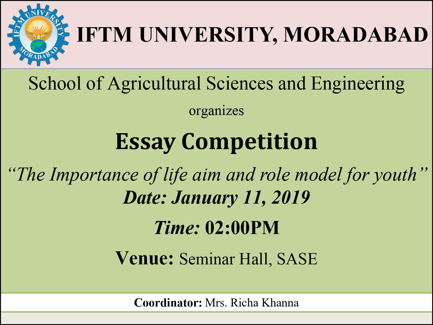 Essay Competition-2019