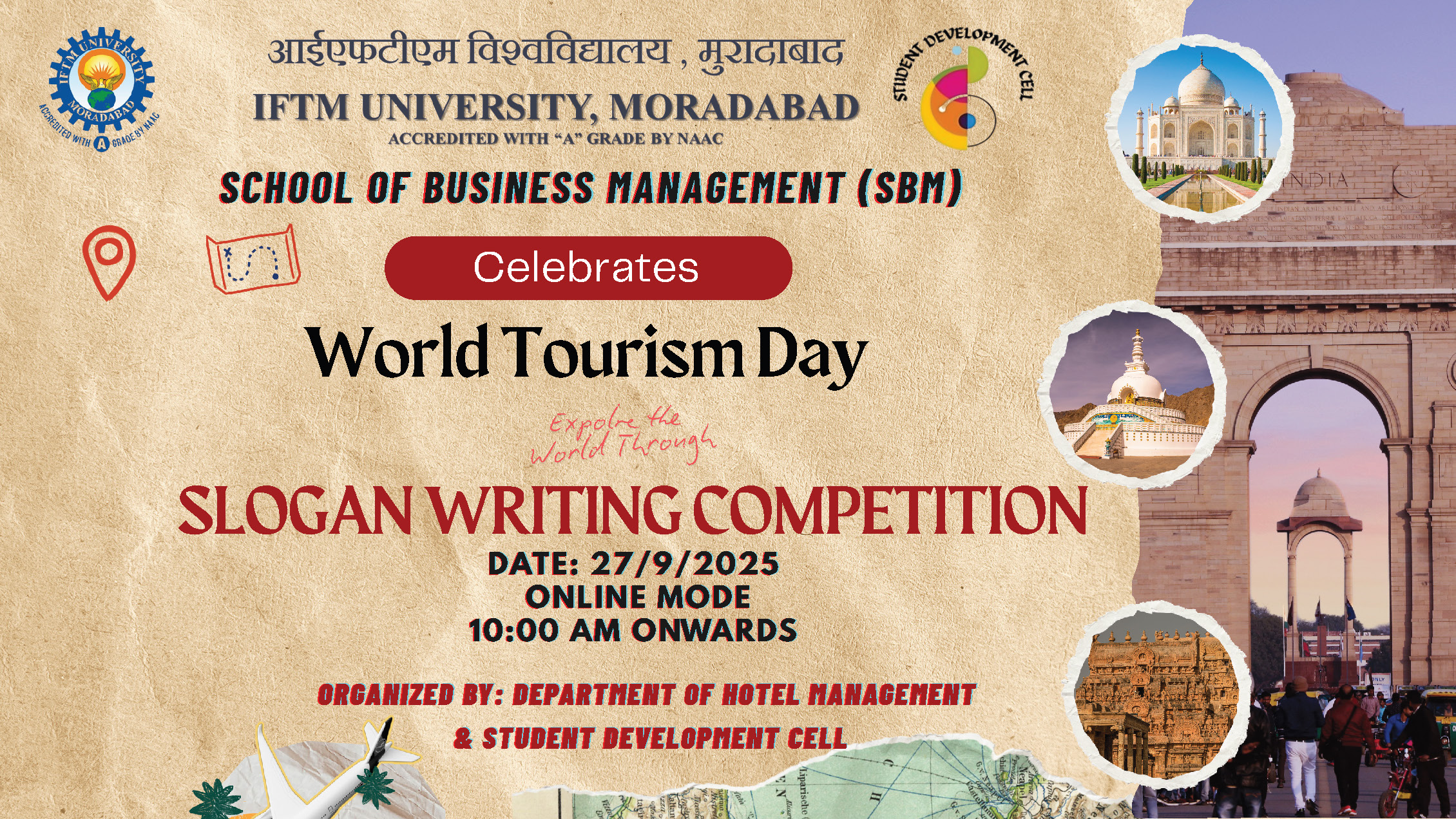 Slogan Writing Competition on World Tourism Day