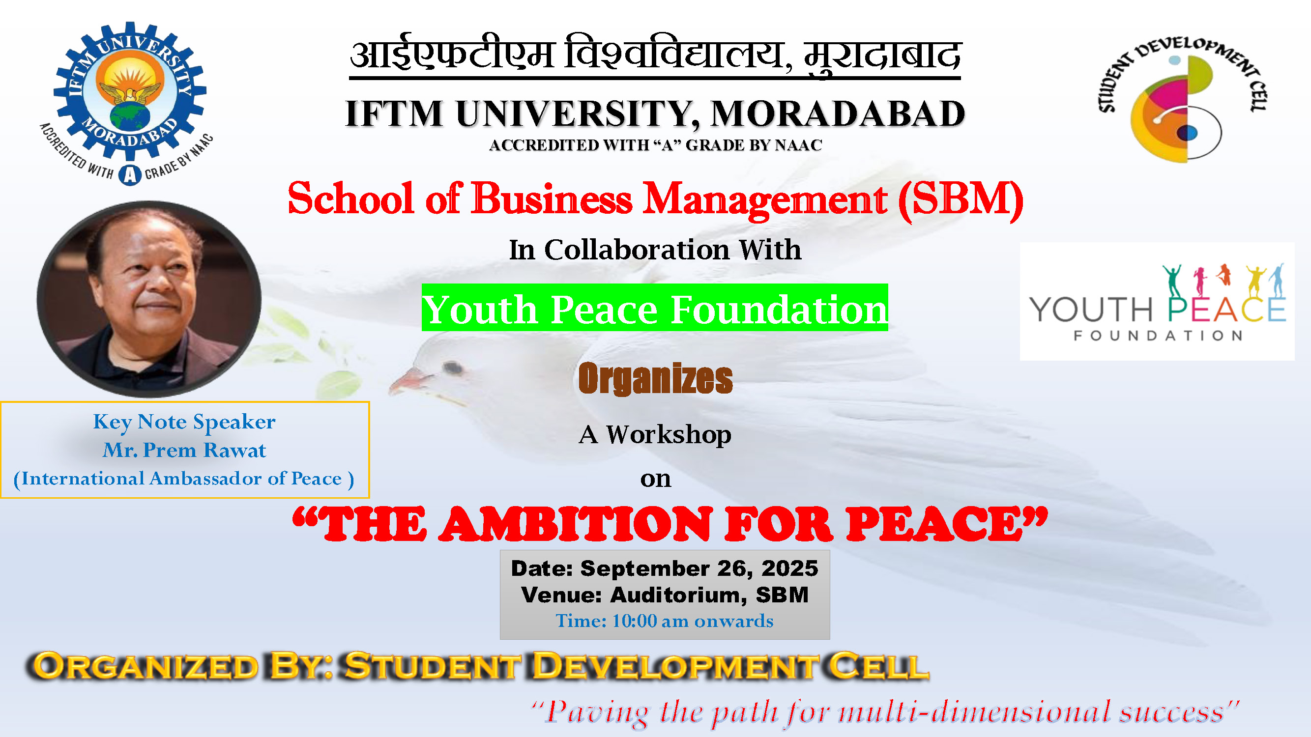 Workshop on THE AMBITION FOR PEACE