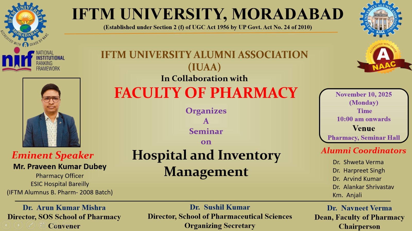 A Seminar on Hospital & Inventory Management