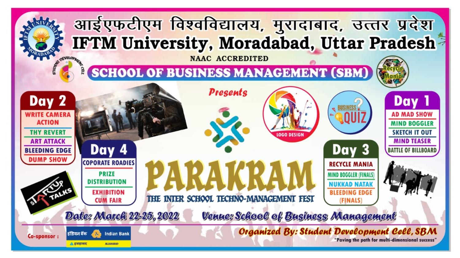 Inter School Techno-Management Fest- PARAKRAM 2022