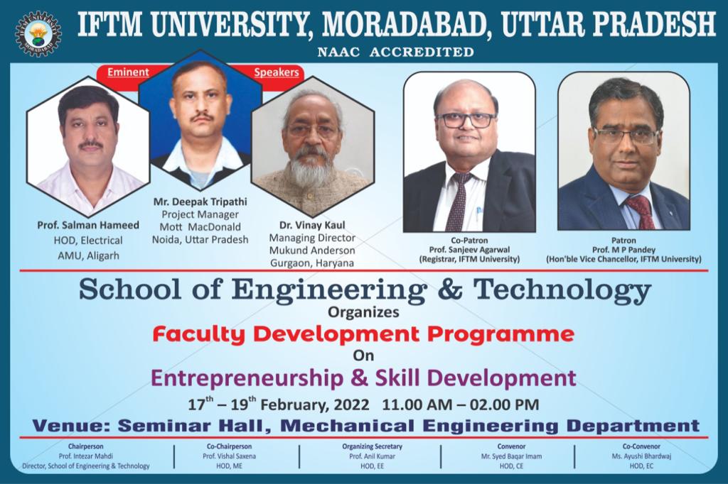 Faculty Development Programme on Entrepreneurship & Skill Development