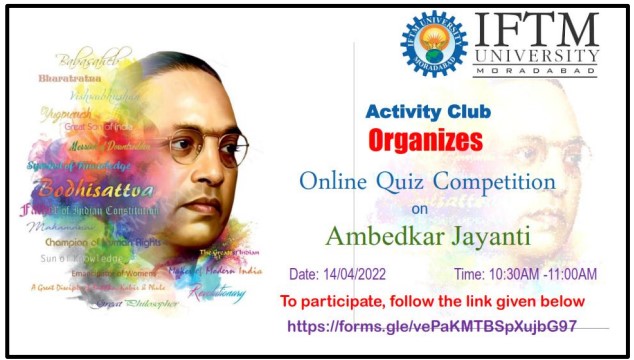 Online Quiz Competition on Dr. B.R. Ambedkar Jayanti