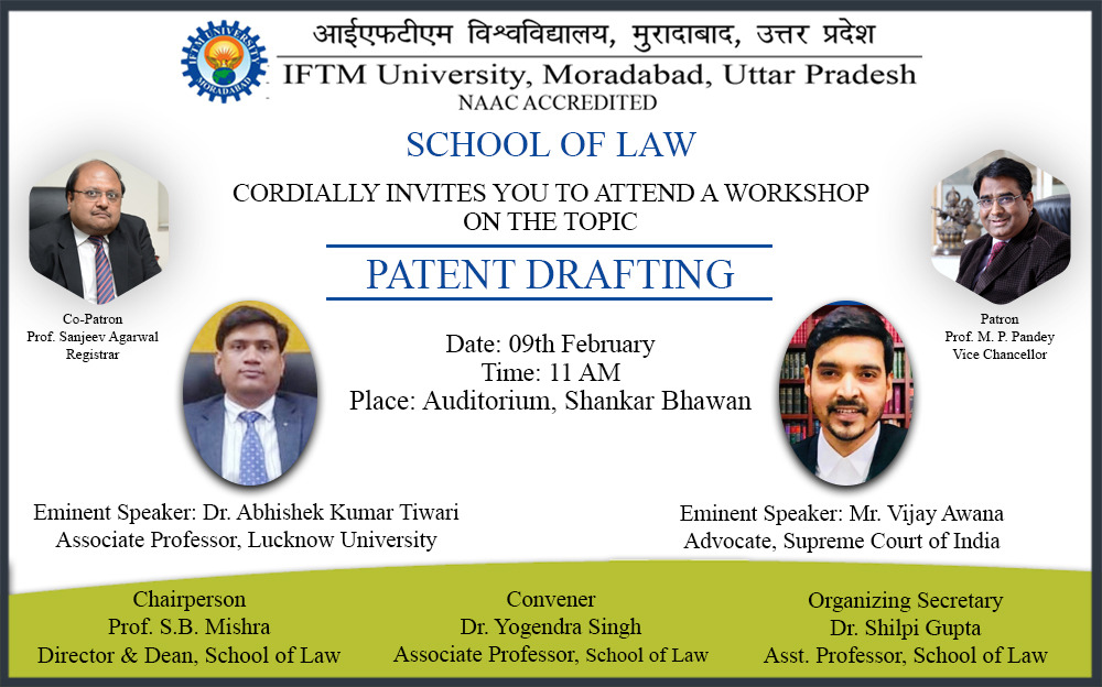 Workshop on Patent Drafting