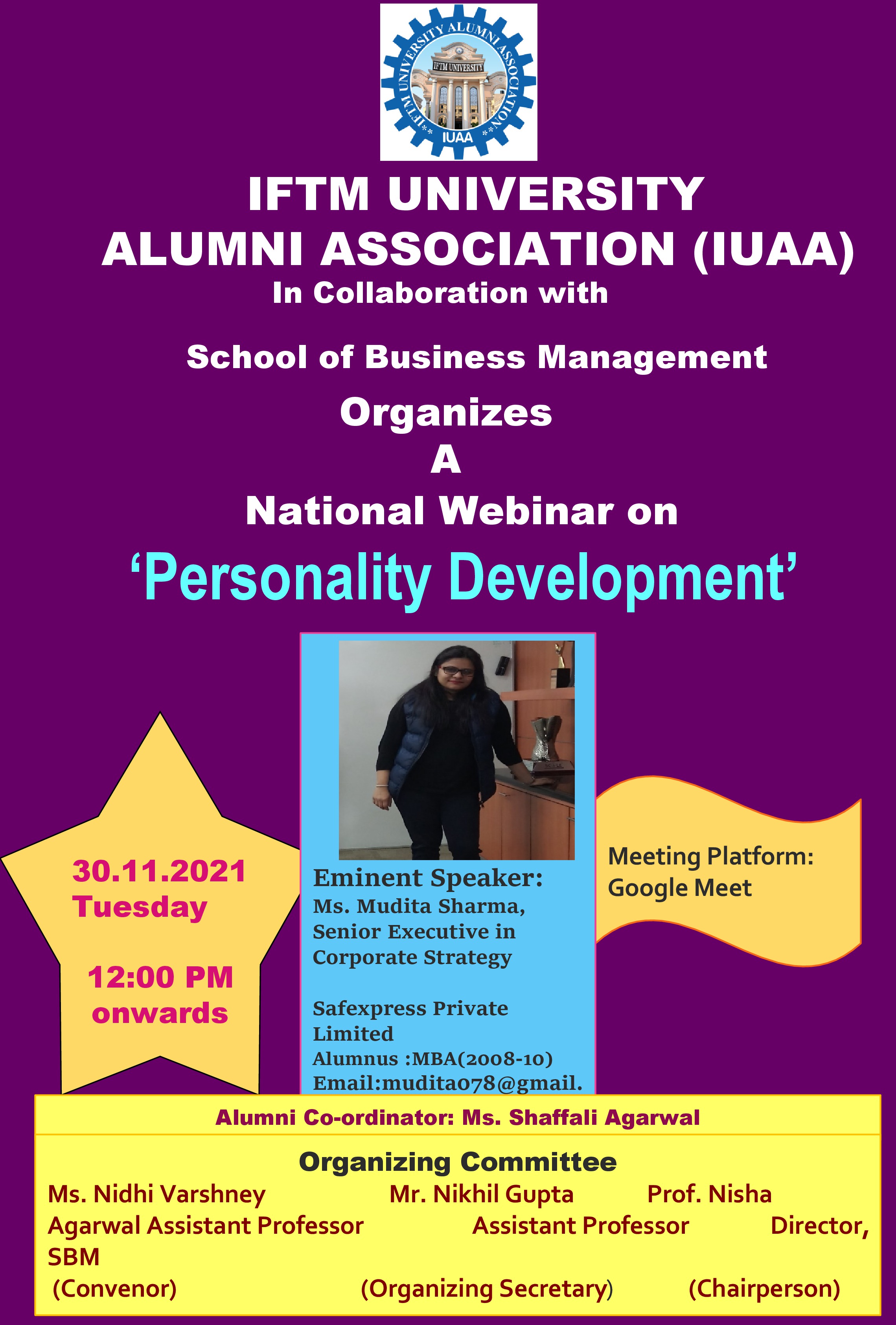 National Webinar on Personality Development