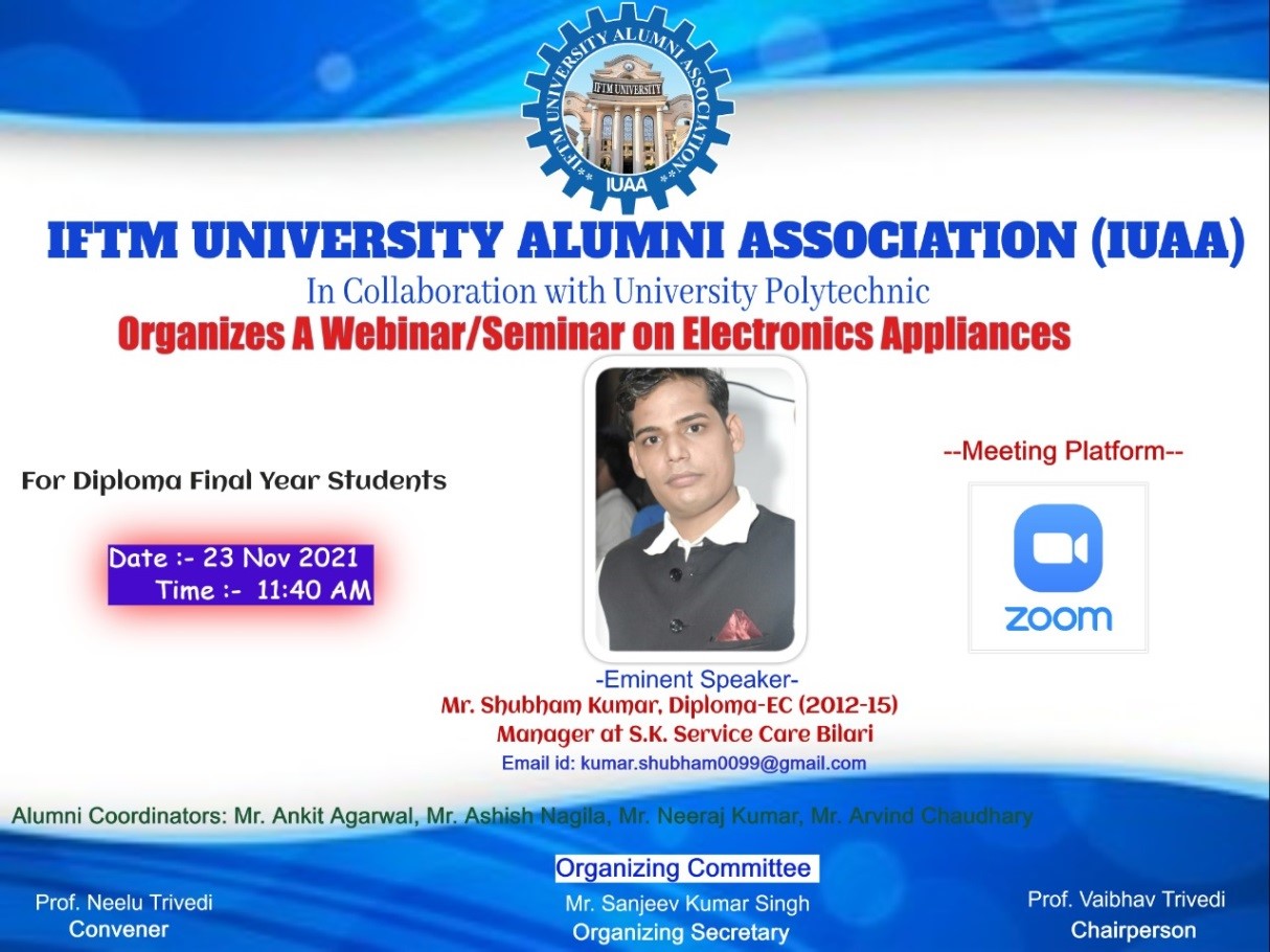 Webinar on Electronics Appliances