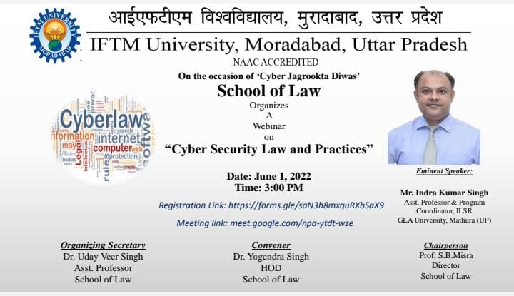 Webinar on Cyber Security Law and Practices