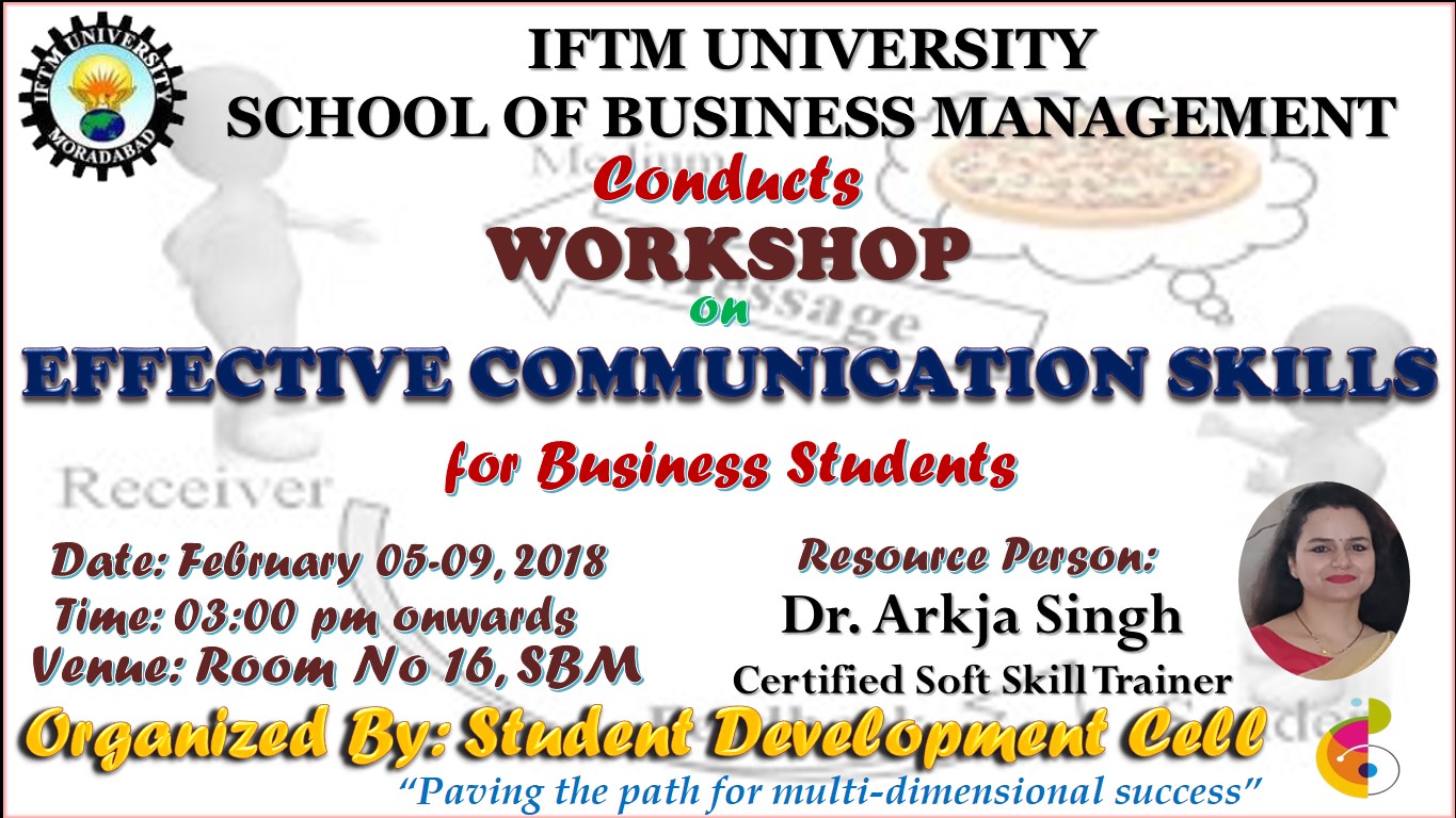 Workshop on “Effective Communication Skills” for Business Students