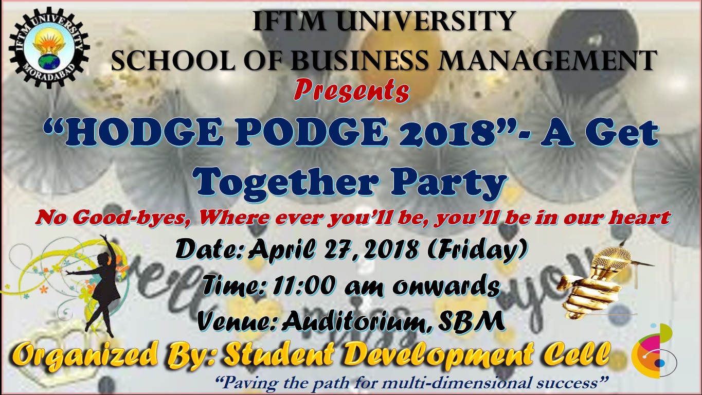 “HODGE PODGE 2018” – A Get Together Party