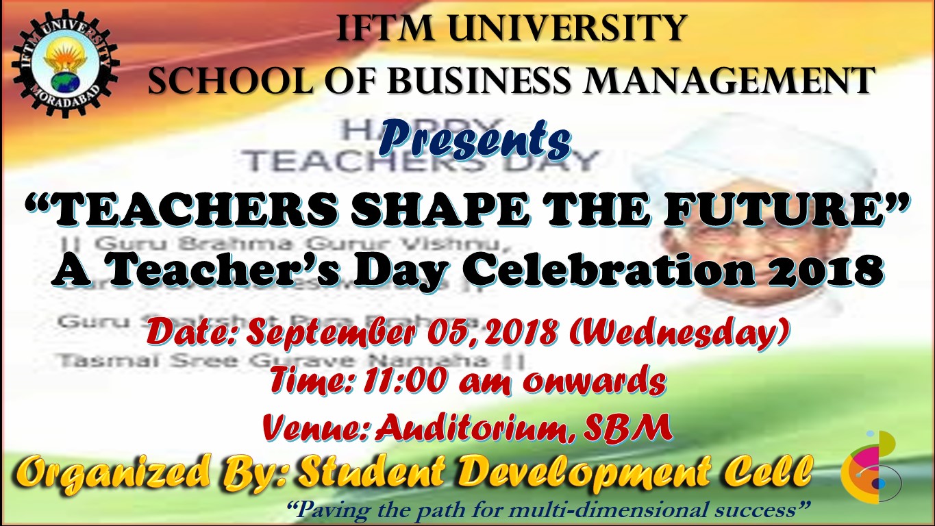 “TEACHERS SHAPE THE FUTURE” – A Teachers Day Celebration 2018