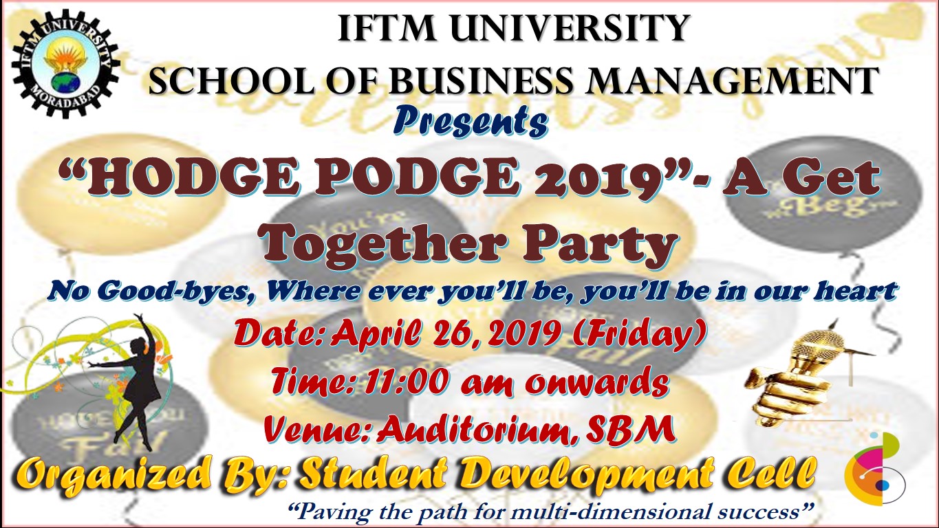 “HODGE PODGE 2019” – A Get Together Party