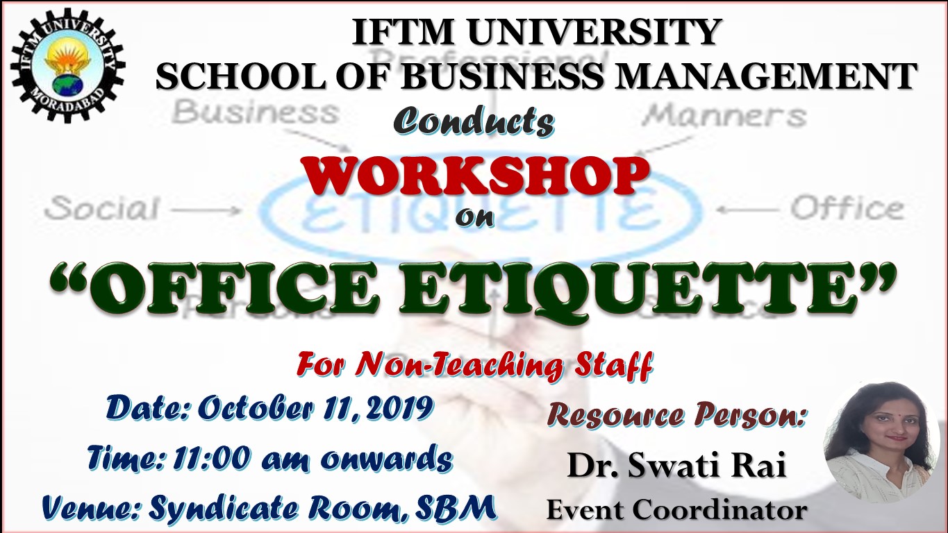 Workshop on “Office Etiquette”