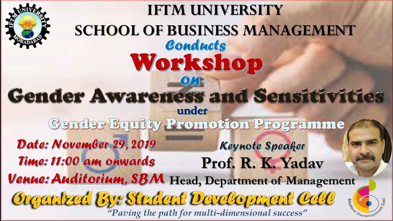 Workshop on “Gender Awareness and Sensitivities”