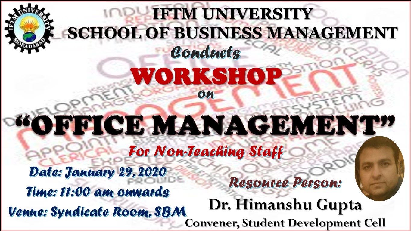 Workshop on “Office Management”