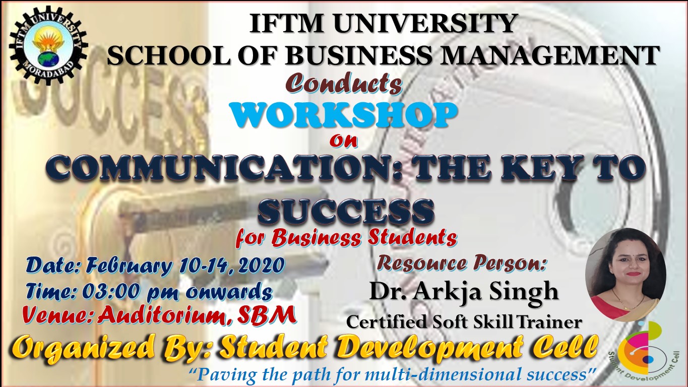Workshop on “Communication: The Key to Success” for Business Students
