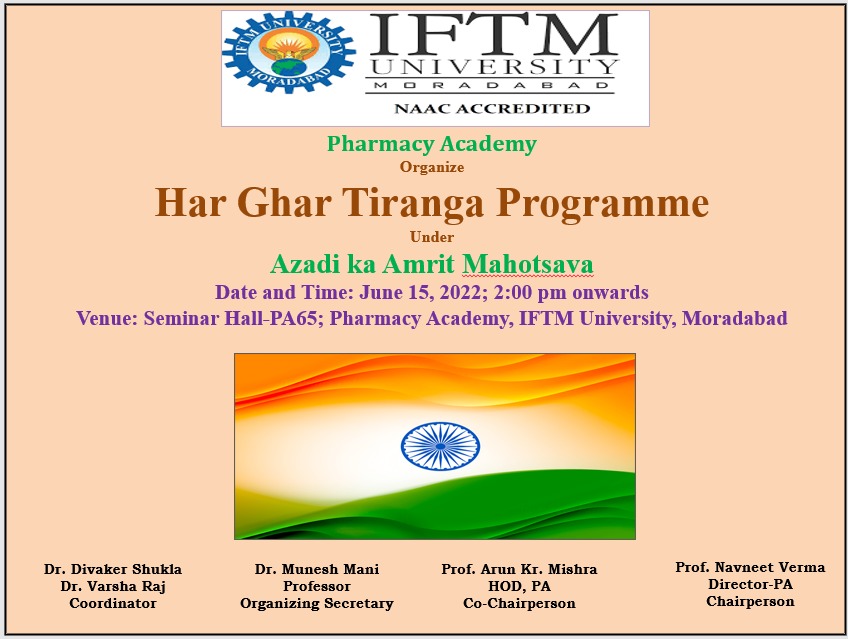 Har Ghar Tiranga Programme Under Azadi ka Amrit Mahotsava